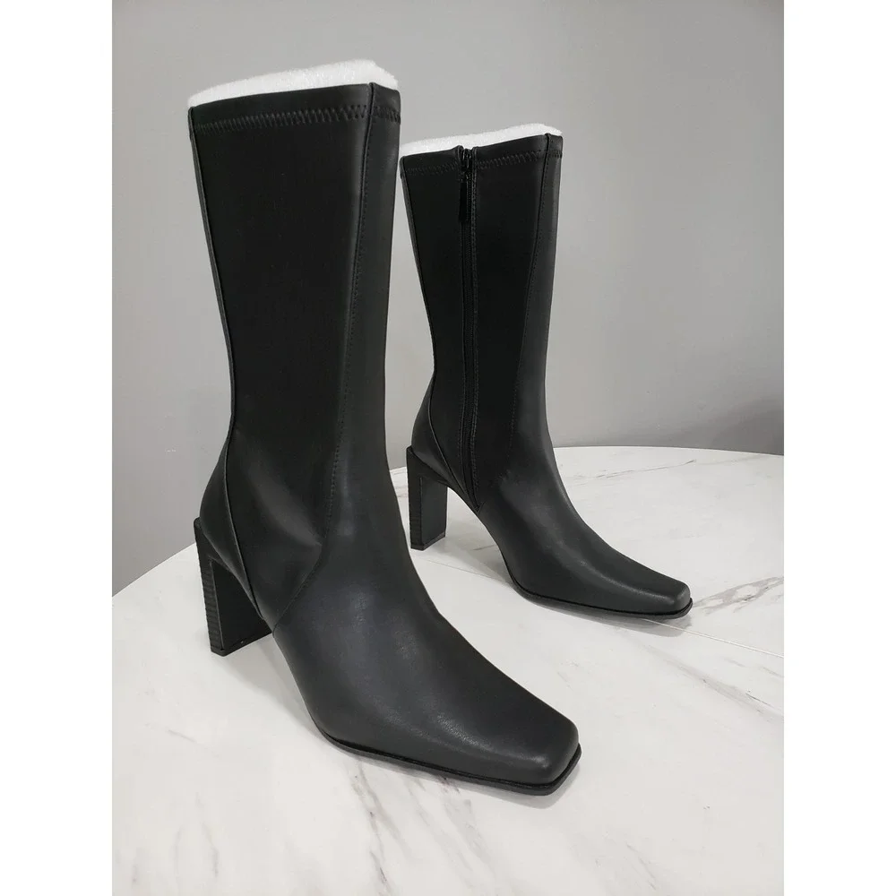 Dolls Kill Generation Kiss Black Autumn Clash Heeled Booties Witchy Gothic